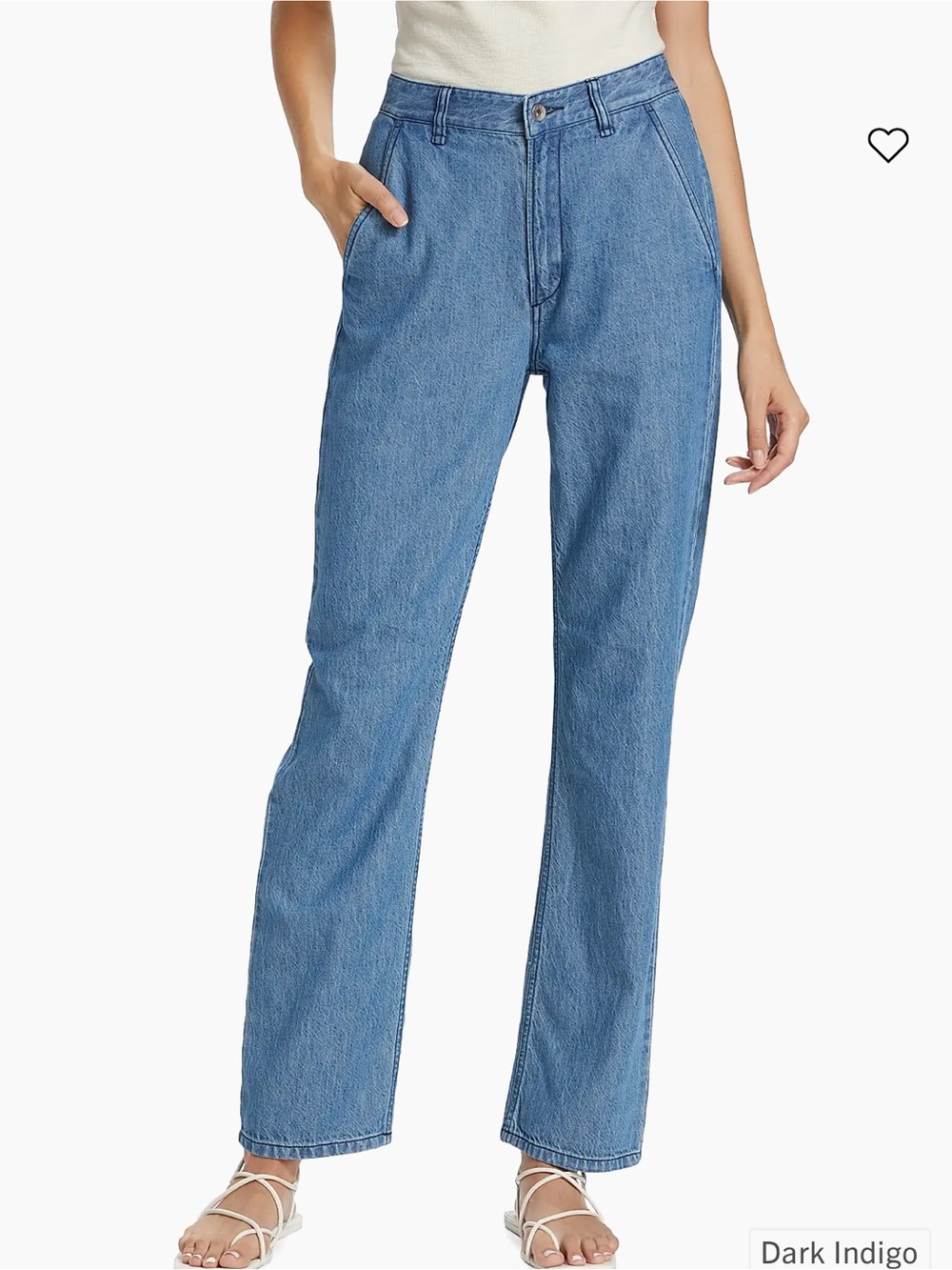 rag & bone Alex Tailored Straight-Leg Denim Pants Sz 26